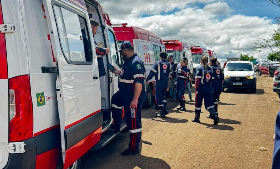 Agilidade do Samu e apoio de 50 socorristas foram fundamentais para os atendimentos das vítimas do tornado