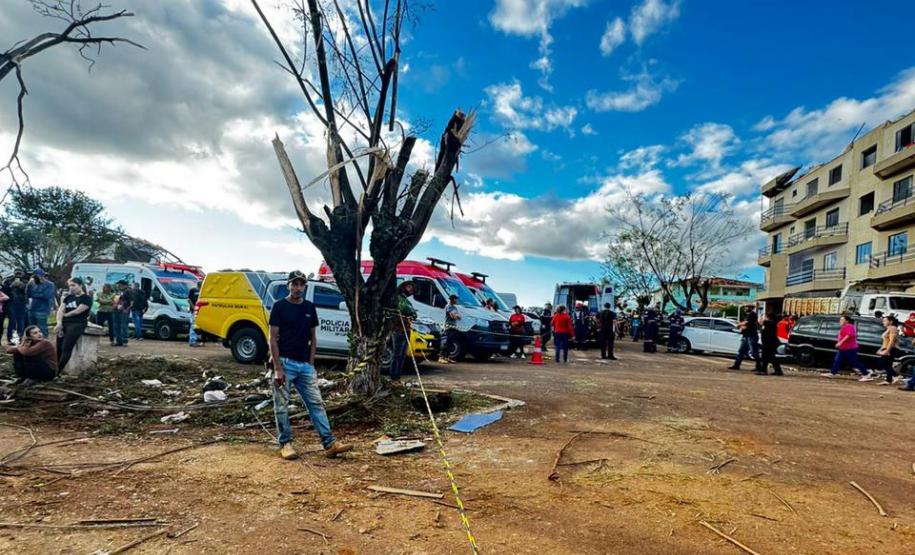 Agilidade do Samu e apoio de 50 socorristas foram fundamentais para os atendimentos das vítimas do tornado