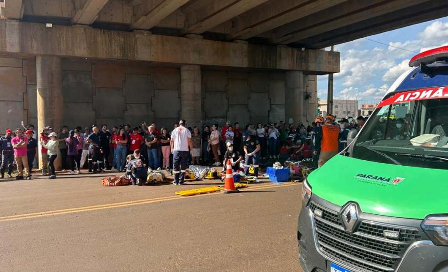 Mais de 500 participantes: Mauá da Serra é palco de treinamento para grandes emergências