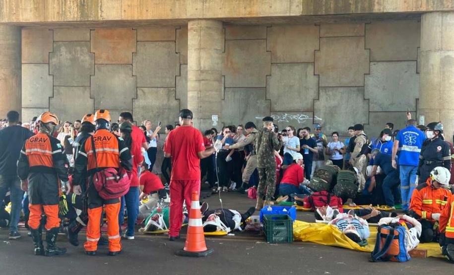 Mais de 500 participantes: Mauá da Serra é palco de treinamento para grandes emergências