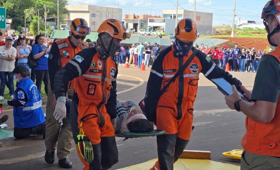 Mais de 500 participantes: Mauá da Serra é palco de treinamento para grandes emergências