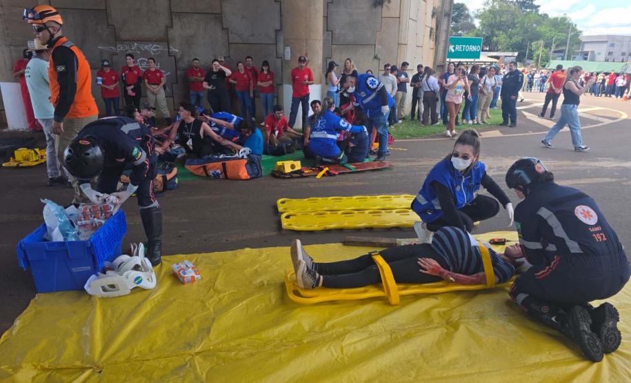 Mais de 500 participantes: Mauá da Serra é palco de treinamento para grandes emergências