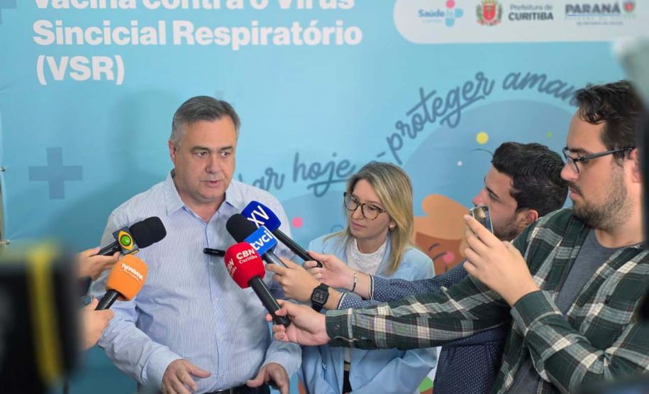 Paraná inicia vacinação contra Vírus Sincicial Respiratório 48 horas após receber doses