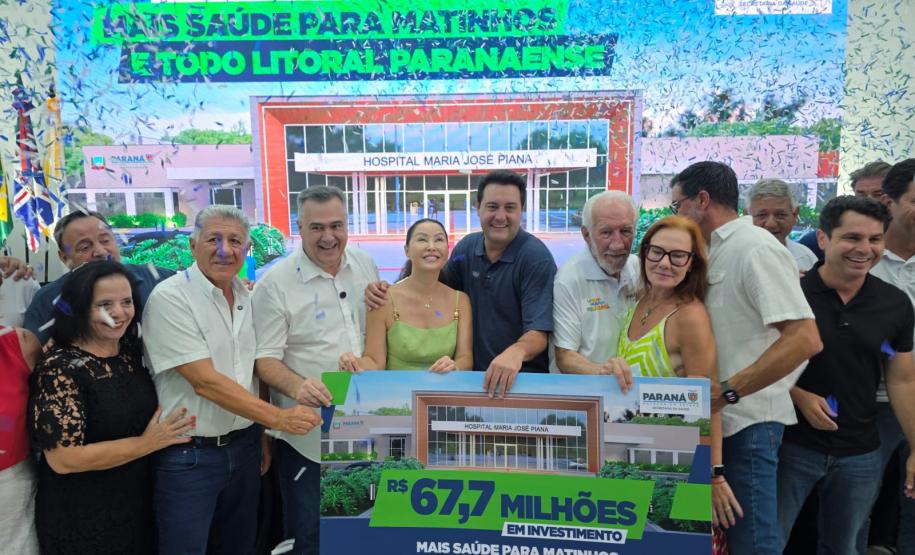 R$ 67,7 milhões: governador anuncia a construção do Hospital Regional de Matinhos