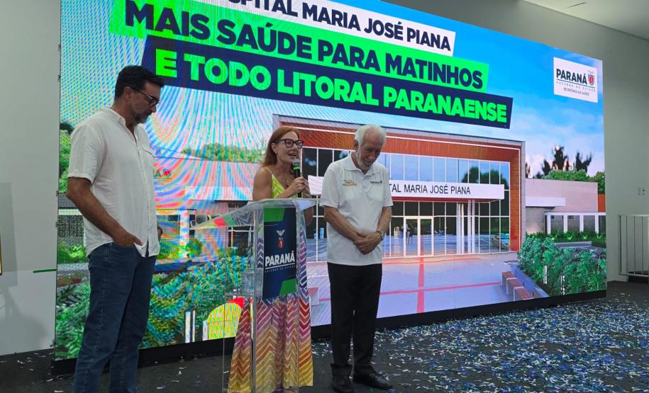 R$ 67,7 milhões: governador anuncia a construção do Hospital Regional de Matinhos