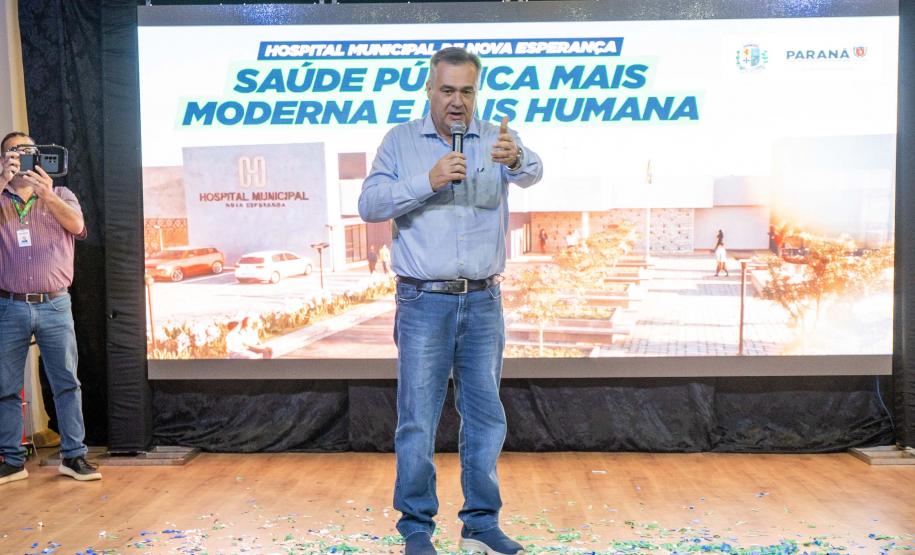 Ratinho Junior anuncia R$ 18,2 milhões para construção de hospital em Nova Esperança