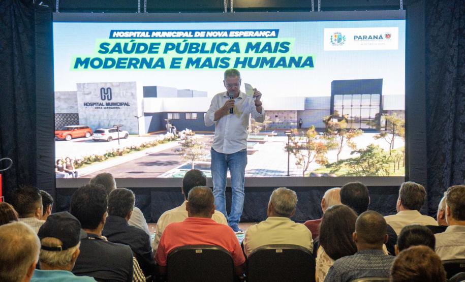 Ratinho Junior anuncia R$ 18,2 milhões para construção de hospital em Nova Esperança