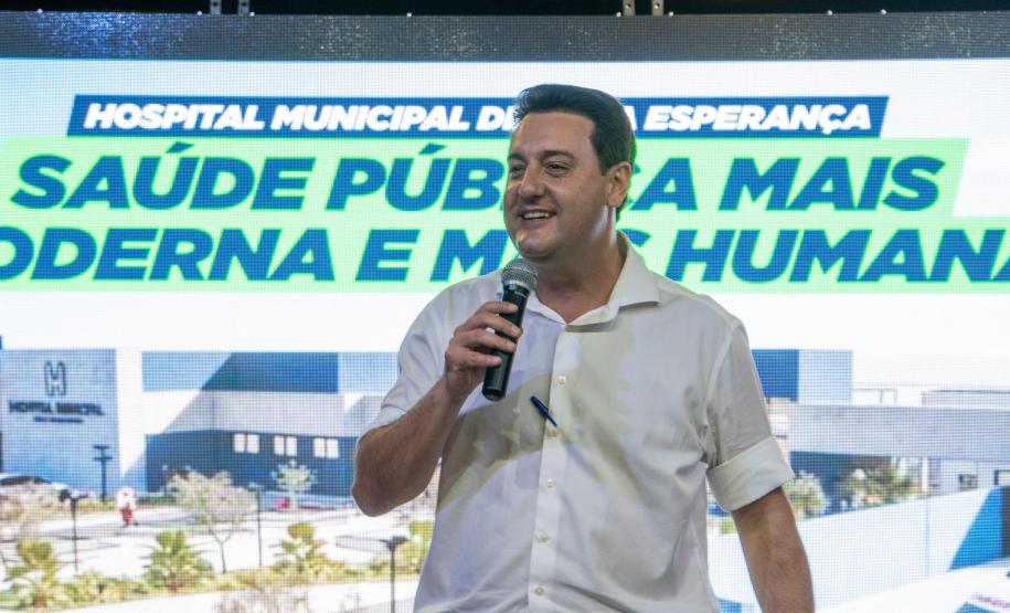 Ratinho Junior anuncia R$ 18,2 milhões para construção de hospital em Nova Esperança