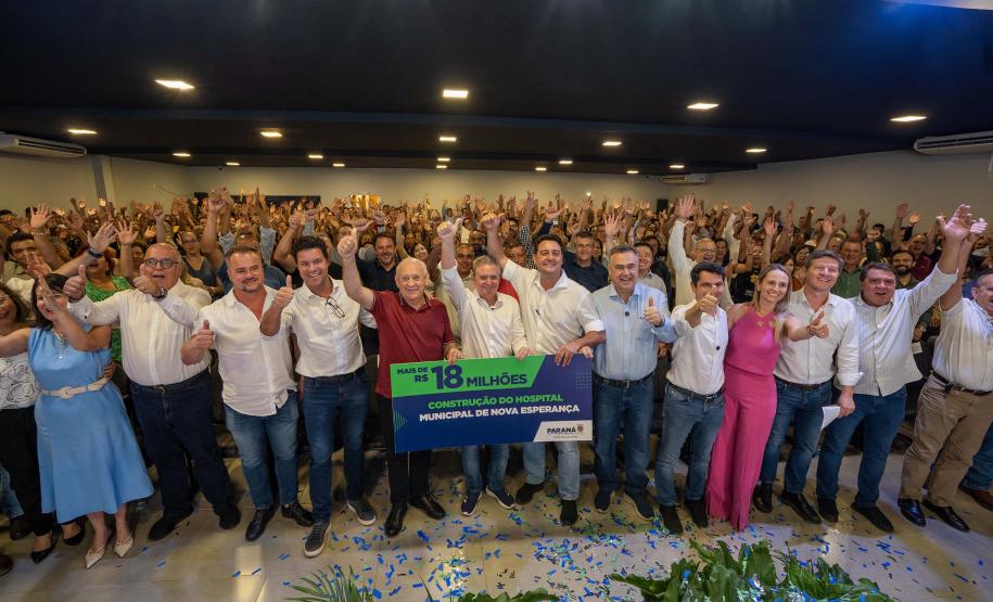 Ratinho Junior anuncia R$ 18,2 milhões para construção de hospital em Nova Esperança