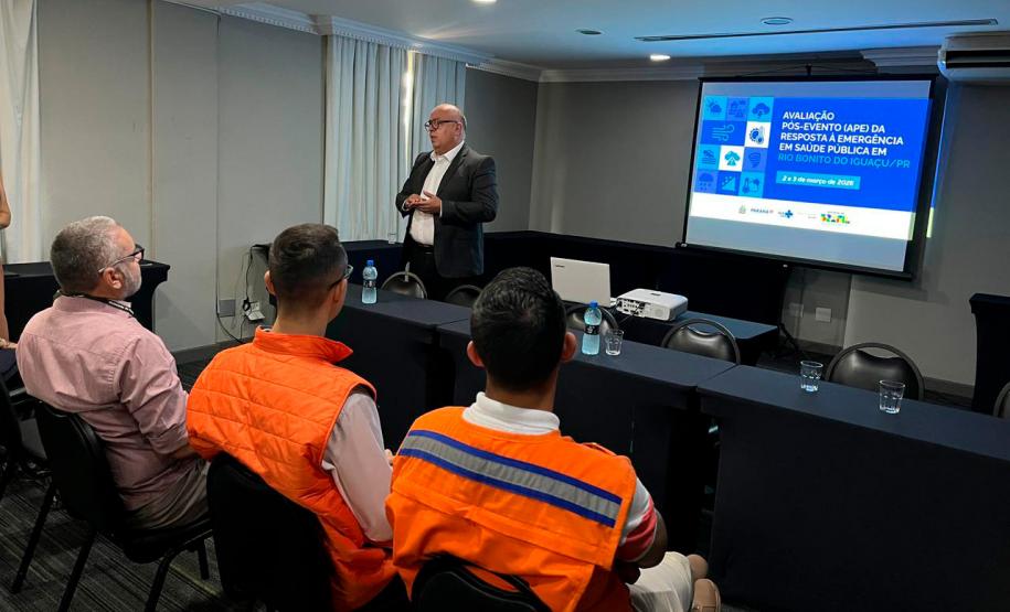 Saúde avalia resposta dada à emergência após tornado em Rio Bonito do Iguaçu