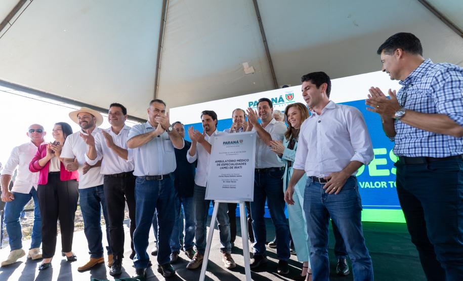 Ratinho Junior inaugura Ambulatório de Especialidades em Irati e autoriza novo Pronto Atendimento