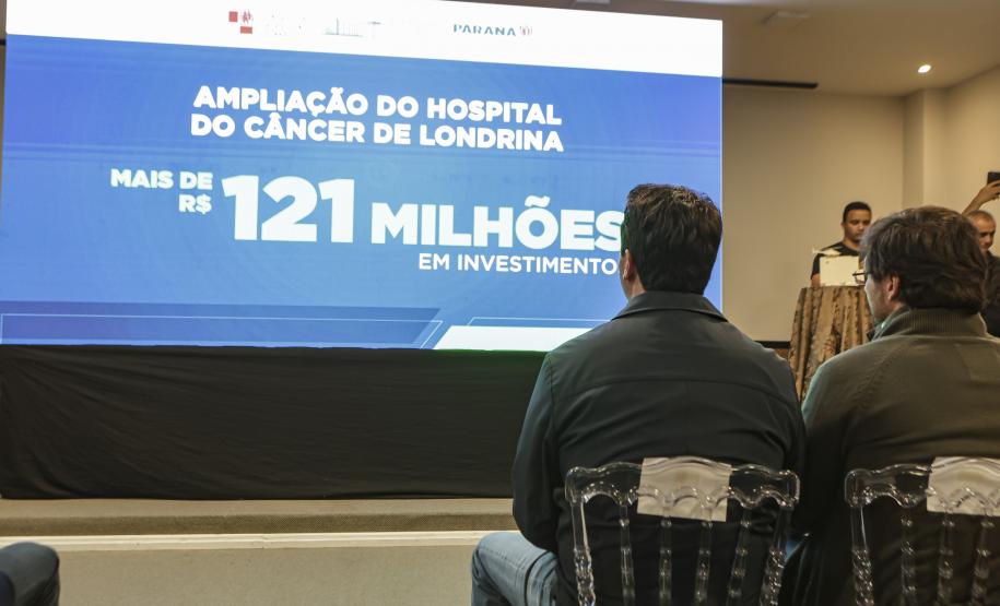 Estado assina convênio de R$ 121 milhões para ampliar Hospital do Câncer de Londrina