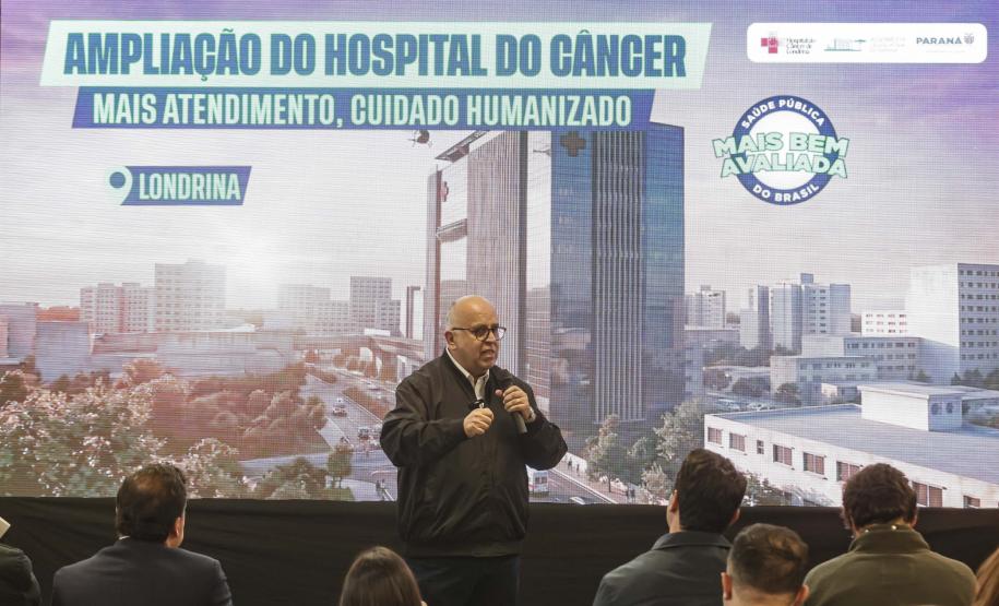 Estado assina convênio de R$ 121 milhões para ampliar Hospital do Câncer de Londrina