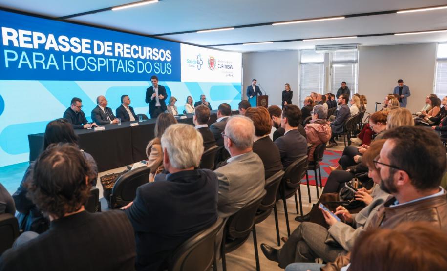Atendimento reforçado: Estado e prefeitura anunciam R$ 58,2 milhões para hospitais de Curitiba