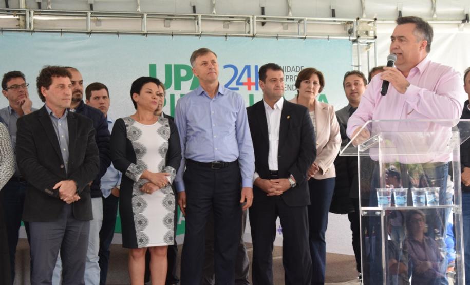 O secretário de Estado da Saúde, Beto Preto, participou da inauguração da Unidade de Pronto Atendimento (UPA) 24 horas de Piraquara, na Região Metropolitana de Curitiba, nesta sexta-feira (27).