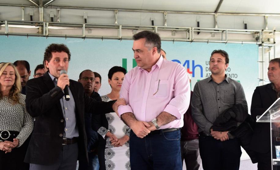 O secretário de Estado da Saúde, Beto Preto, participou da inauguração da Unidade de Pronto Atendimento (UPA) 24 horas de Piraquara, na Região Metropolitana de Curitiba, nesta sexta-feira (27).