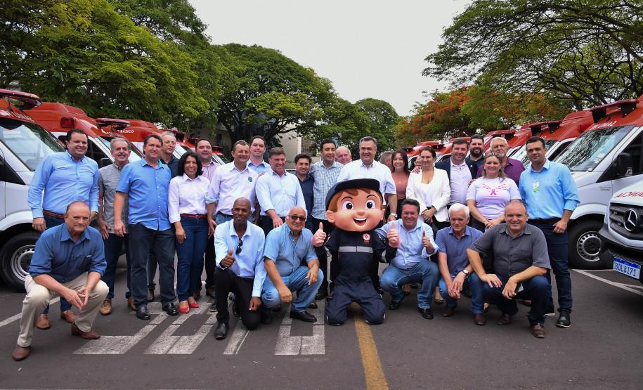 Região Noroeste recebe 30 novas ambulâncias do Samu