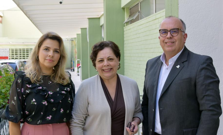Acácia Nasr, coordenadora de Vigilância Epidemiológica da Sesa
Maria Goretti David Lopes, diretora de Atenção e Vigilância em Saúde
César Neves, assessor do gabinete do secretário.