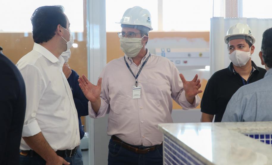 O Governador Carlos Massa Ratinho Junior visita nesta terça-feira (14/04)  as instalações do Hospital Regional de Ivaiporã que terá 104 leitos, sendo 10 reservados para Unidade de Terapia Intensiva (UTI), centro cirúrgico e enfermarias.  Ivaipora, 14/04/2020 - Foto: Geraldo Bubniak/AEN