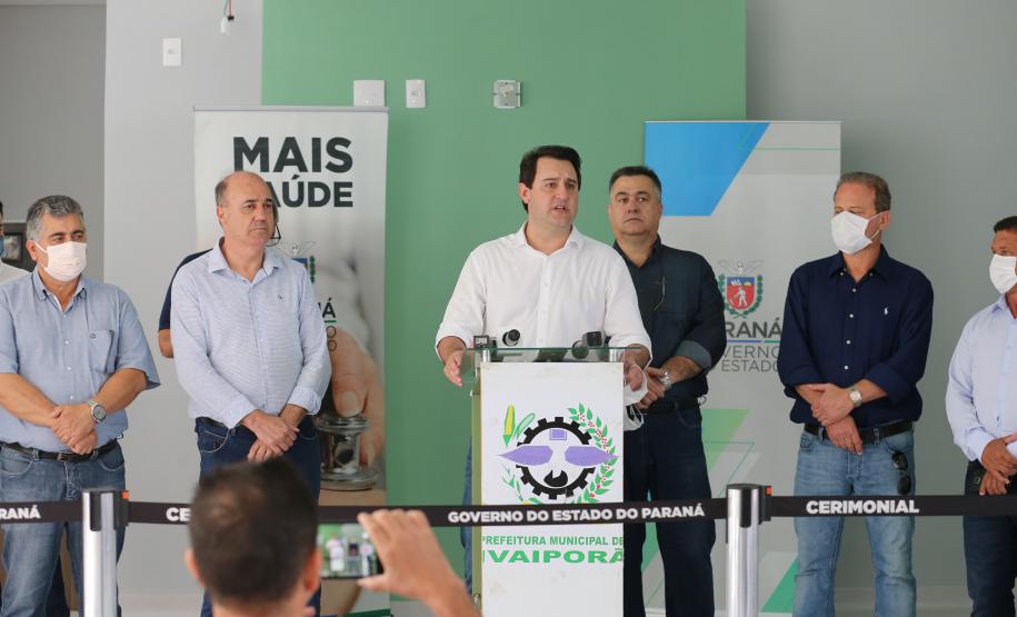 O Governador Carlos Massa Ratinho Junior visita nesta terça-feira (14/04)  as instalações do Hospital Regional de Ivaiporã que terá 104 leitos, sendo 10 reservados para Unidade de Terapia Intensiva (UTI), centro cirúrgico e enfermarias.  Ivaipora, 14/04/2020 - Foto: Geraldo Bubniak/AEN