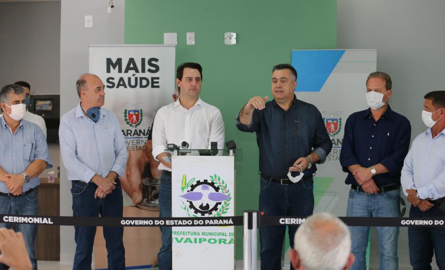 O Governador Carlos Massa Ratinho Junior visita nesta terça-feira (14/04)  as instalações do Hospital Regional de Ivaiporã que terá 104 leitos, sendo 10 reservados para Unidade de Terapia Intensiva (UTI), centro cirúrgico e enfermarias.  Ivaipora, 14/04/2020 - Foto: Geraldo Bubniak/AEN