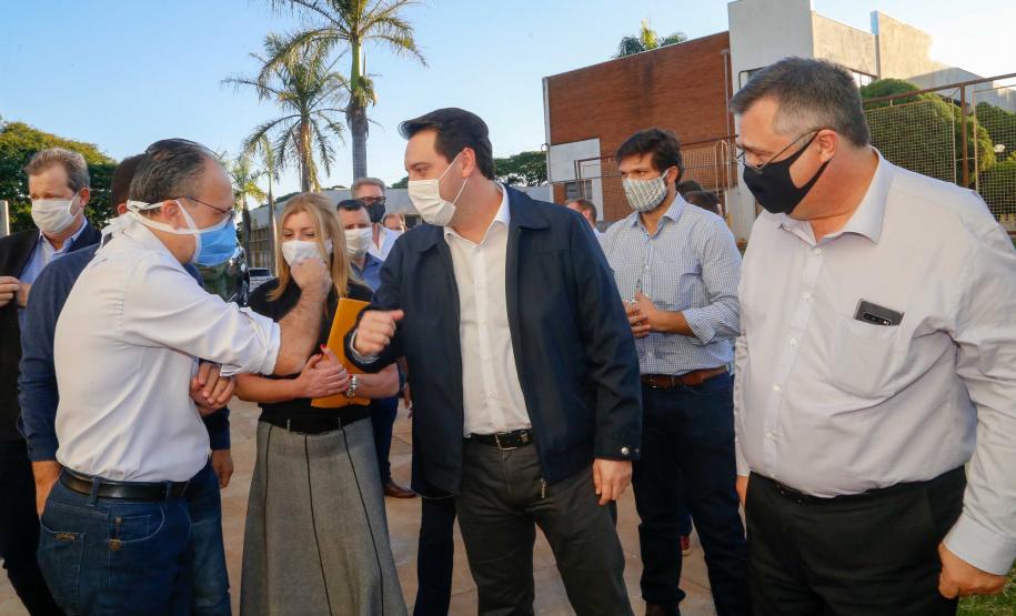 23/04/2020 Governador Carlos Massa Ratinho Junior, entrega leitos do Hospital Universitario de Londrina.Foto Gilson Abreu