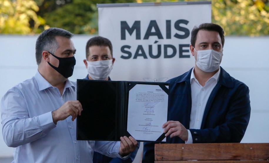 23/04/2020 Governador Carlos Massa Ratinho Junior, entrega leitos do Hospital Universitario de Londrina.Foto Gilson Abreu