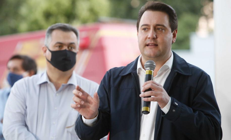 23/04/2020 Governador Carlos Massa Ratinho Junior, entrega leitos do Hospital Universitario de Londrina.Foto Gilson Abreu