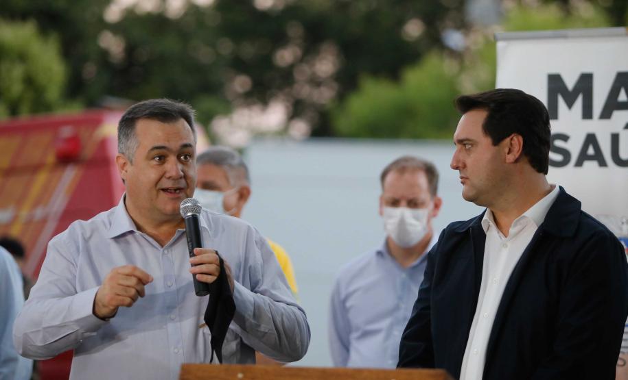23/04/2020 Governador Carlos Massa Ratinho Junior, entrega leitos do Hospital Universitario de Londrina.Foto Gilson Abreu