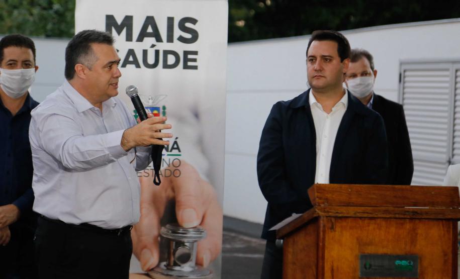 23/04/2020 Governador Carlos Massa Ratinho Junior, entrega leitos do Hospital Universitario de Londrina.Foto Gilson Abreu