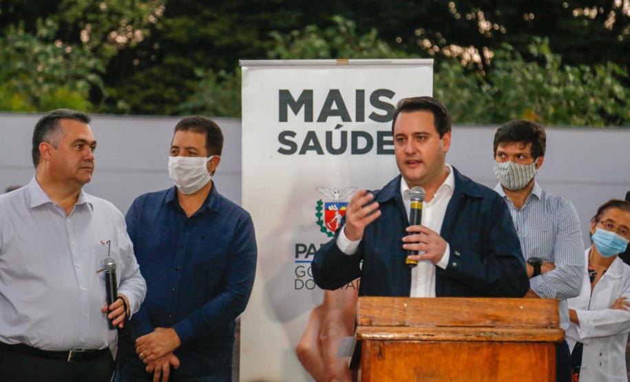 23/04/2020 Governador Carlos Massa Ratinho Junior, entrega leitos do Hospital Universitario de Londrina.Foto Gilson Abreu