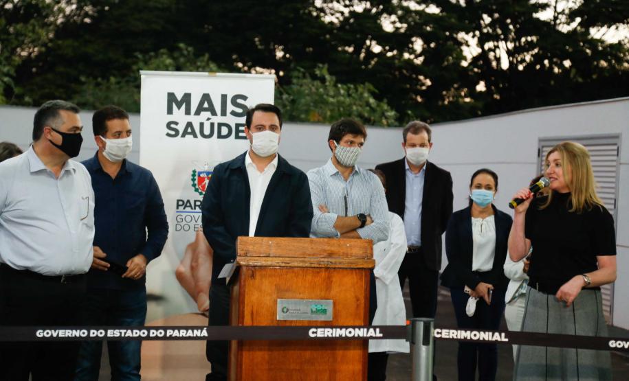 23/04/2020 Governador Carlos Massa Ratinho Junior, entrega leitos do Hospital Universitario de Londrina.Foto Gilson Abreu