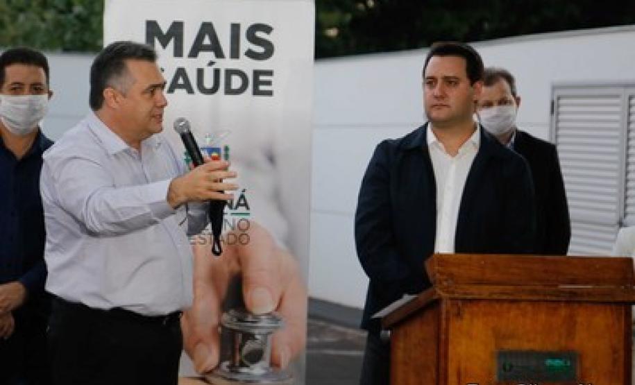 23/04/2020 Governador Carlos Massa Ratinho Junior, entrega leitos do Hospital Universitario de Londrina.Foto Gilson Abreu