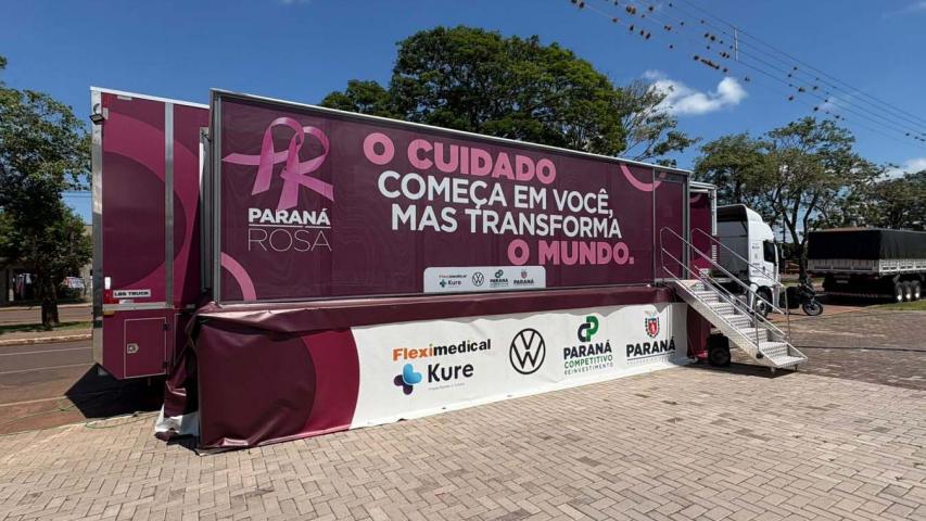 Carreta Saúde da Mulher chega a Bela Vista da Caroba para atender a região Sudoeste