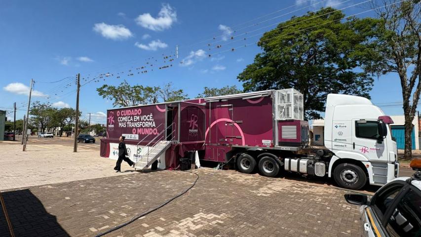 Carreta Saúde da Mulher chega a Imbaú para atender seis municípios dos Campos Gerais